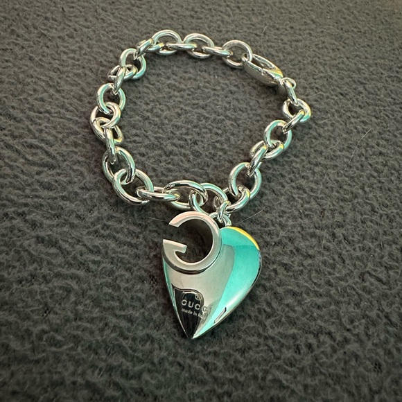 Gucci 925 sterling silver heart bracelet - Picture 7 of 7